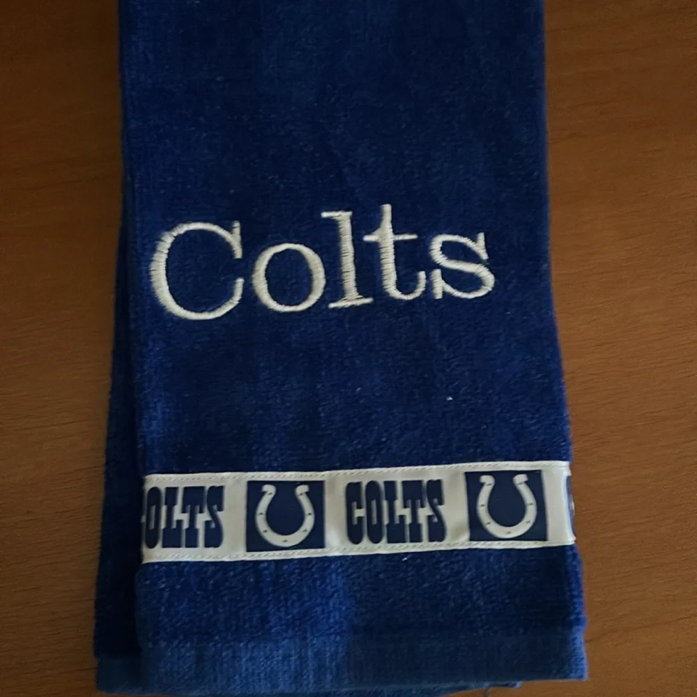 Blue Colts Fingertip Towel